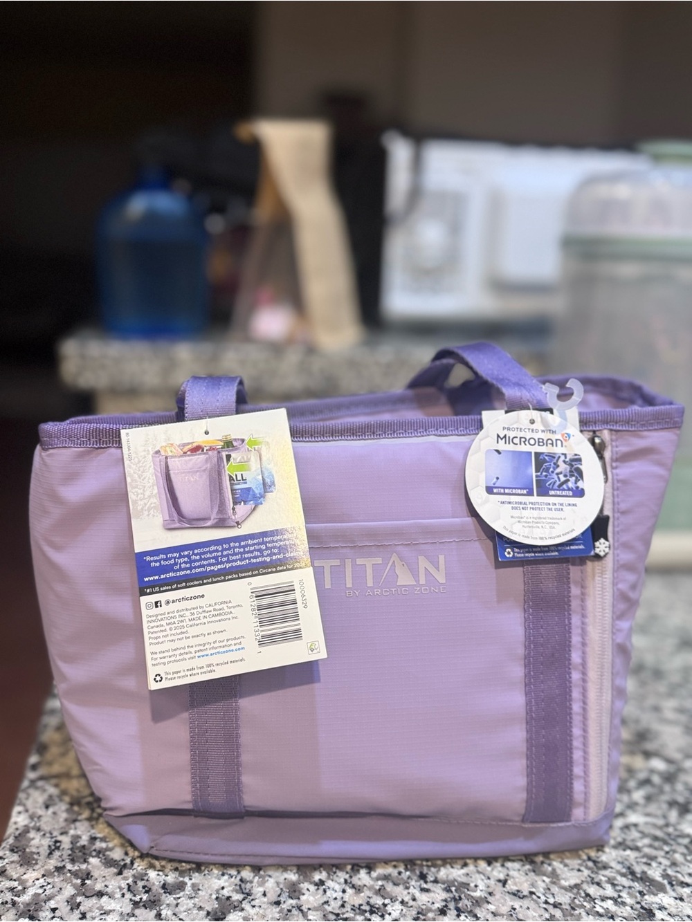 Titan Lavender Tote Bag with Dual Handles